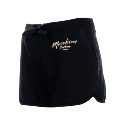 Black Casual Lettered Shorts