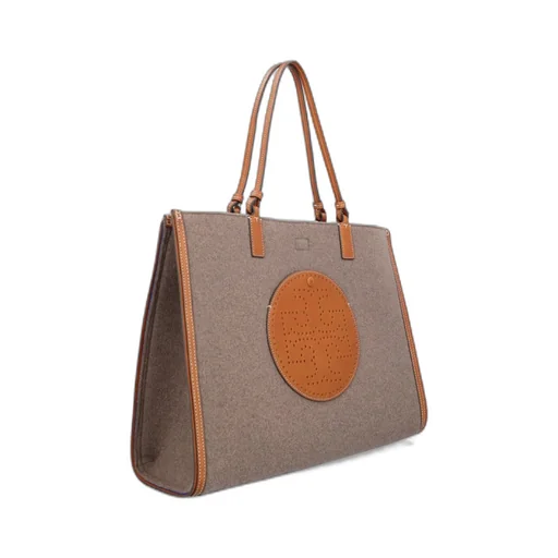 Tory Burch Ella Logo-Perforated Tote Bag