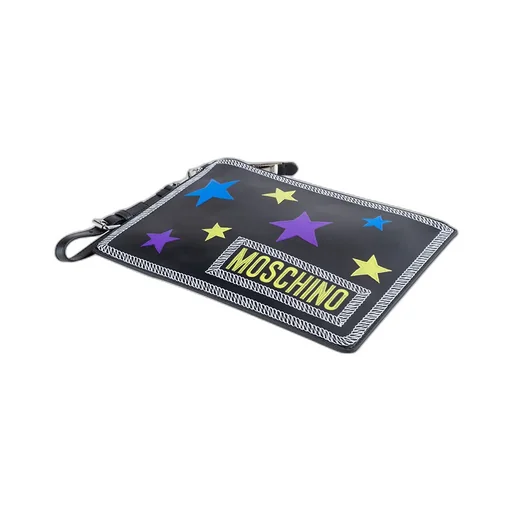 Black Five-Pointed Star Letter Zipper Clutch