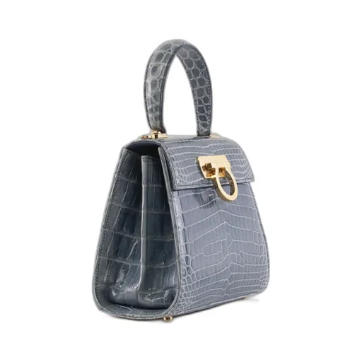 Buckle Alligator Handbag