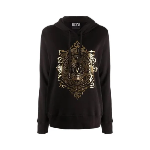 Versace Jeans Couture V-Emblem Drawstring Hoodie