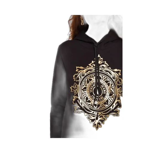 Versace Jeans Couture V-Emblem Drawstring Hoodie
