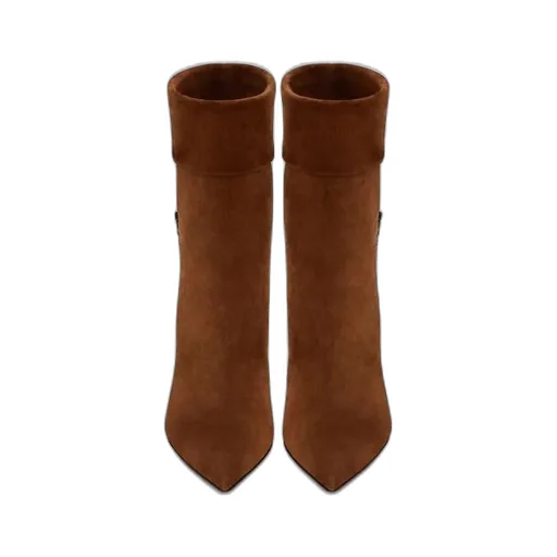 Saint Laurent Niki Pointed Toe Ankle Boots
