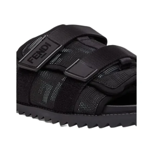 Monogram-Print Sliders