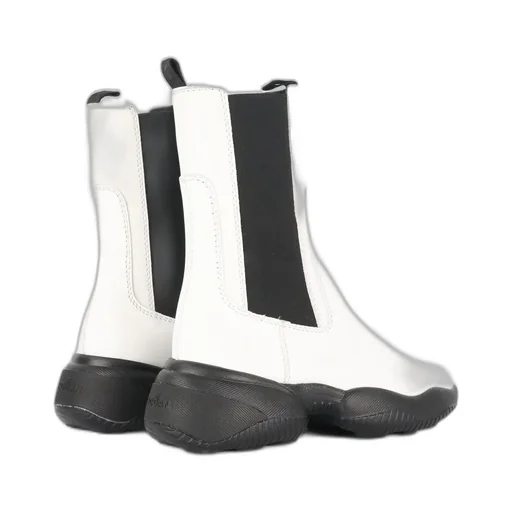 Hogan Round Toe Chunky Boots
