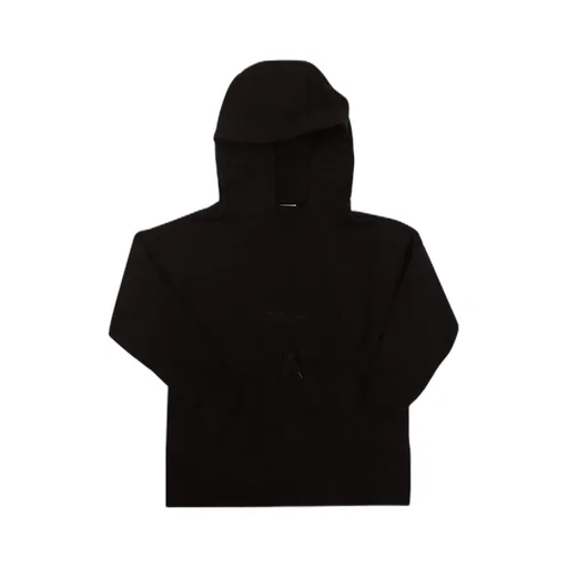 Metallic-Logo Drawstring Hoodie