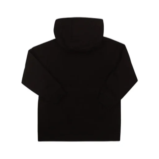 Metallic-Logo Drawstring Hoodie