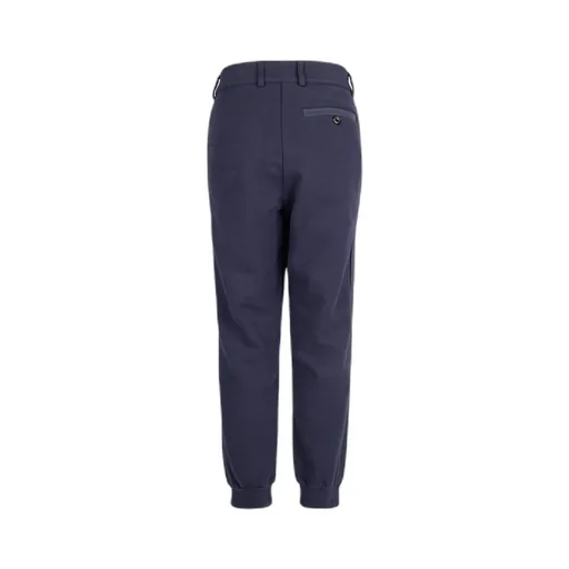 Dark Black Logo Casual Pants