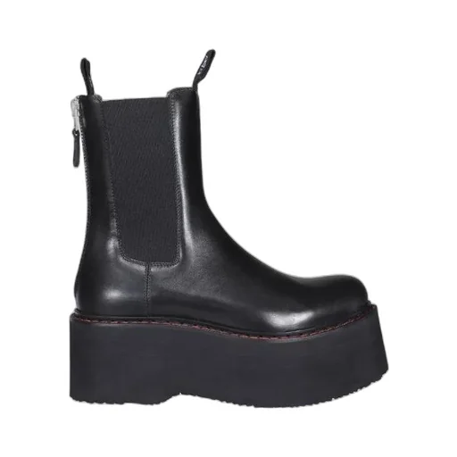 Logo Zipper Boots