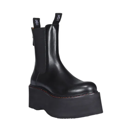 Logo Zipper Boots