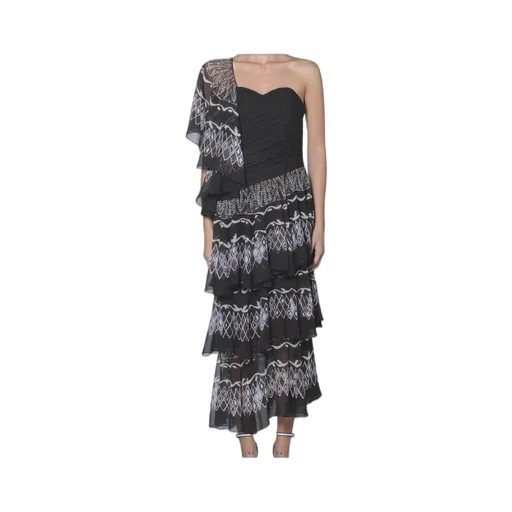 Layered Printed Maxi Dress