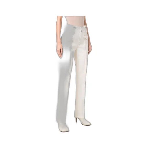 Belt Loop Straight Trousers