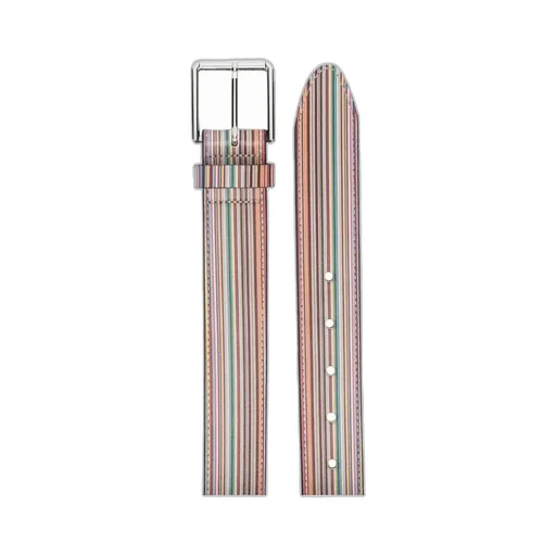 Paul Smith Striped Buckle Fastened Belt