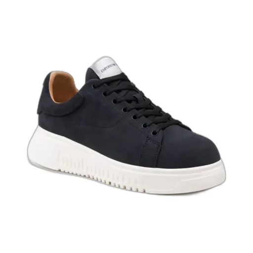 Emporio Armani Logo Patch Low-Top Sneakers