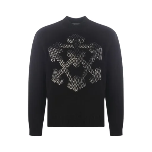 3D Arrow-Motif Knitted Jumper