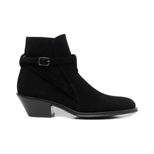 Buckled Strap Ankle Boots