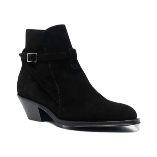 Buckled Strap Ankle Boots