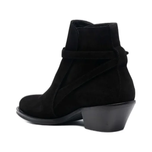Buckled Strap Ankle Boots