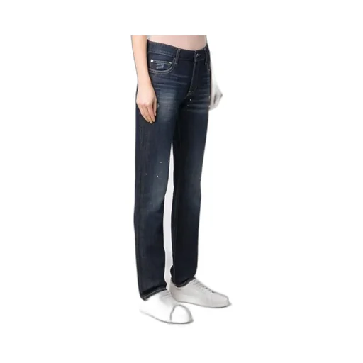 Mid-Rise Straight-Leg Jeans