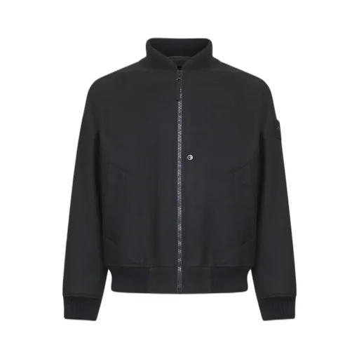 Stone Island Logo Patch Zip-Up Jacket