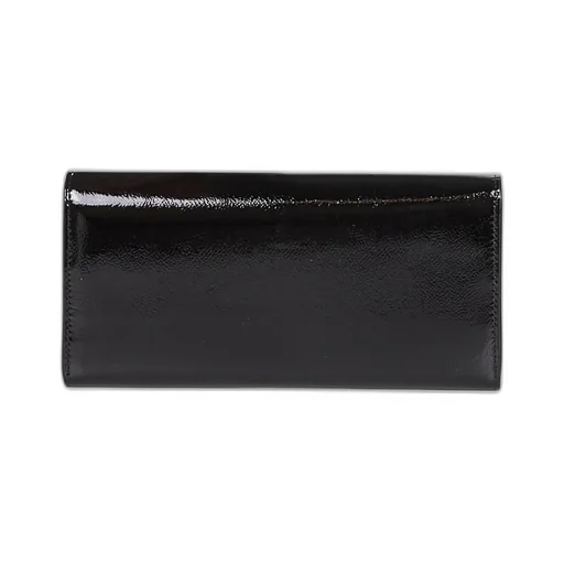 Turn-Lock Leather Wallet