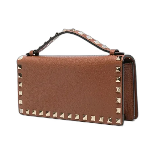 Stud-Embellished Top-Handle Mini Bag