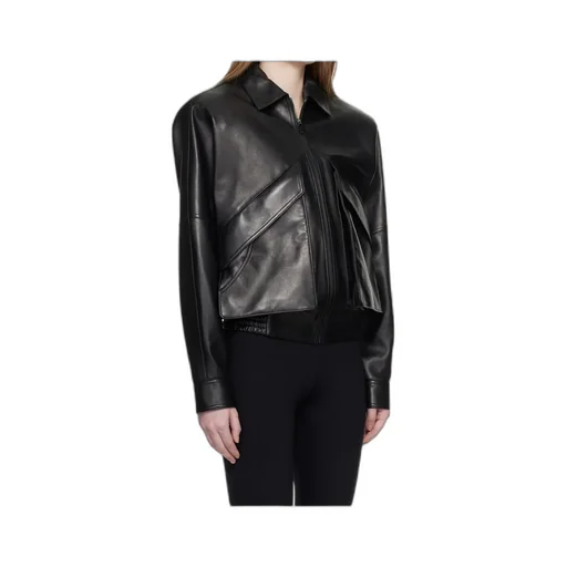 Retro Bomber Leather Jacket