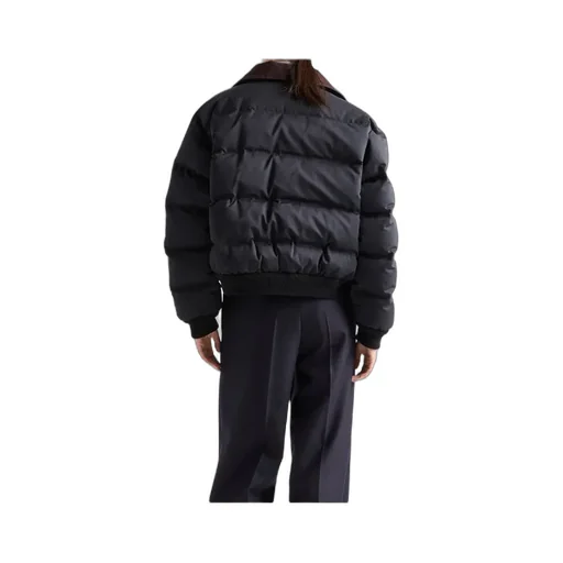 Prada Cropped Compact Poplin Down Jacket