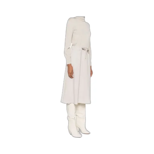 Roll-Neck Tie Dress