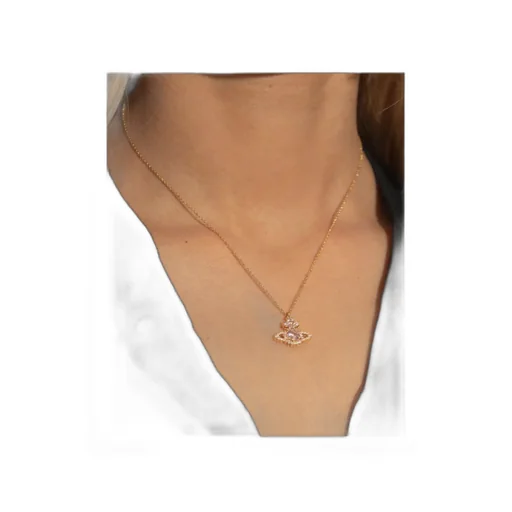Vivienne Westwood Orb-Embellished Chain Linked Necklace