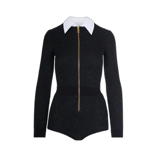 Elisabetta Franchi Embellished Zipped Jumpsuit