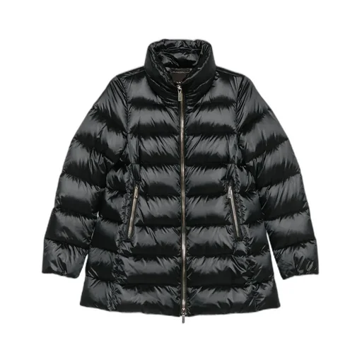 Zippered Quilted Cotton Coat