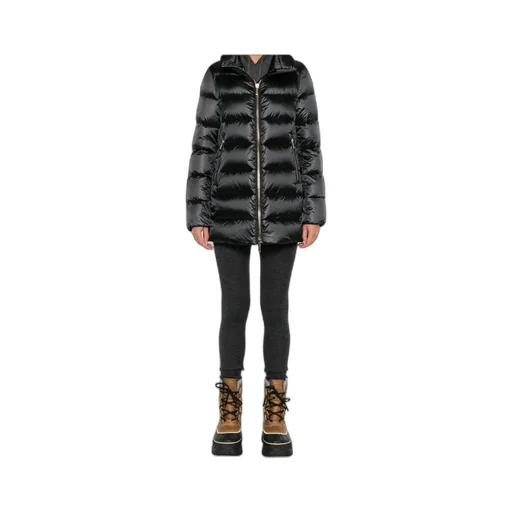 Zippered Quilted Cotton Coat