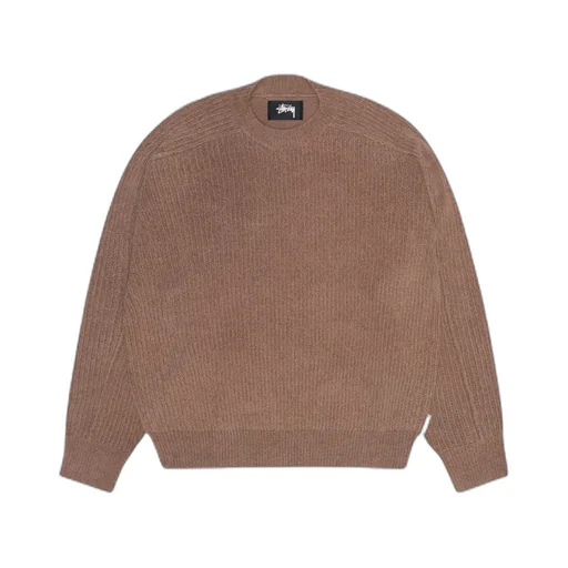 Ribbed Crew-Neck Sweater