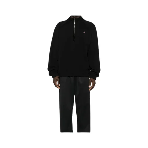 Half-Zip Embroidered Sweatshirt