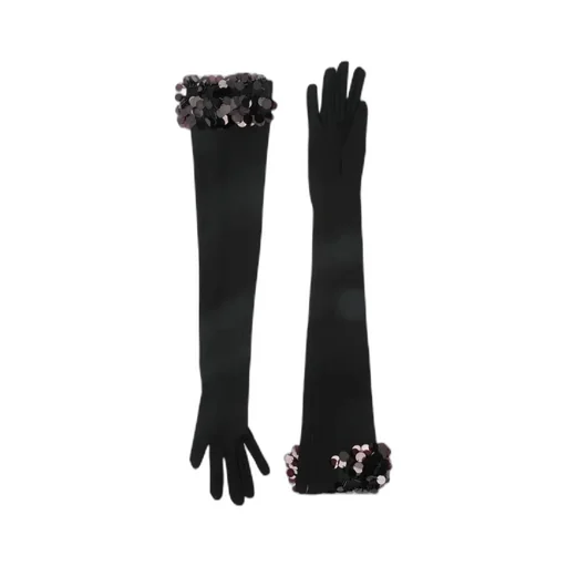 Glitter-Embellished Gloves