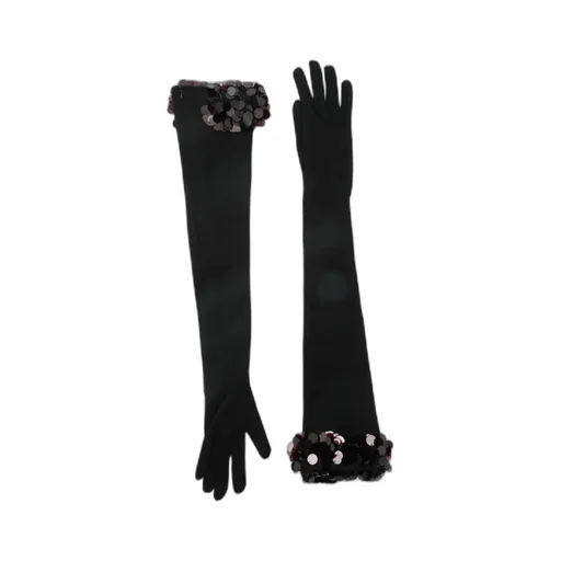 Glitter-Embellished Gloves