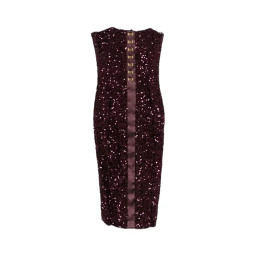 Sequin-Embellished Midi Dress
