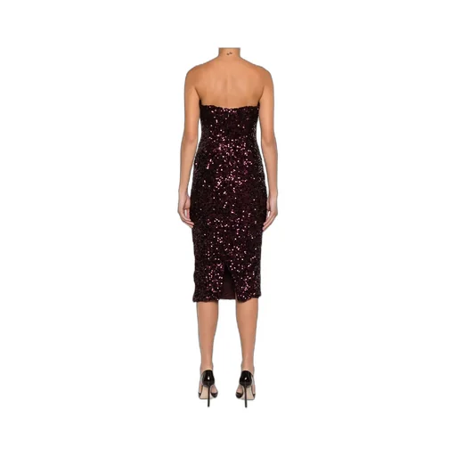 Sequin-Embellished Midi Dress