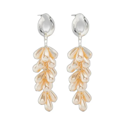 Pearl-Drop Hoop Earrings