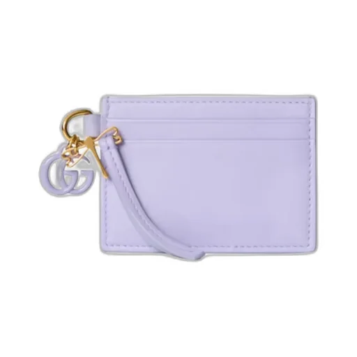 Card Case With Double G And Dragonfly Charm