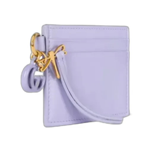 Card Case With Double G And Dragonfly Charm