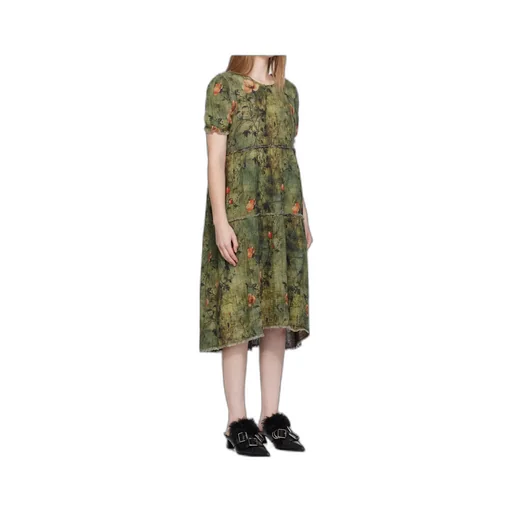Shredded Relaxed Double-Sided Dress