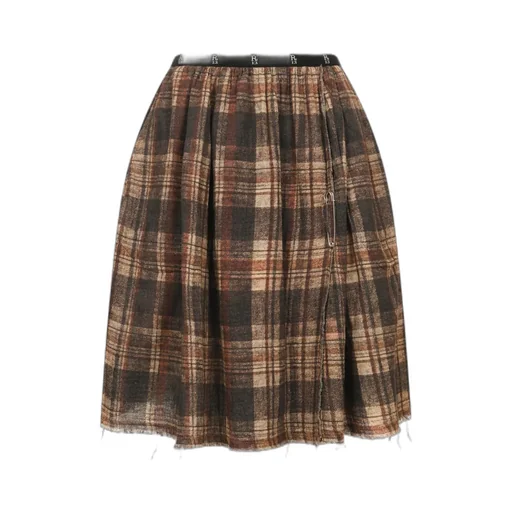 Knee-Length Kilt Reversible Skirt