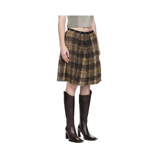 Knee-Length Kilt Reversible Skirt