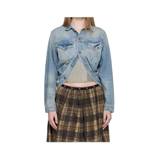 Wrap Denim Trucker Jacket