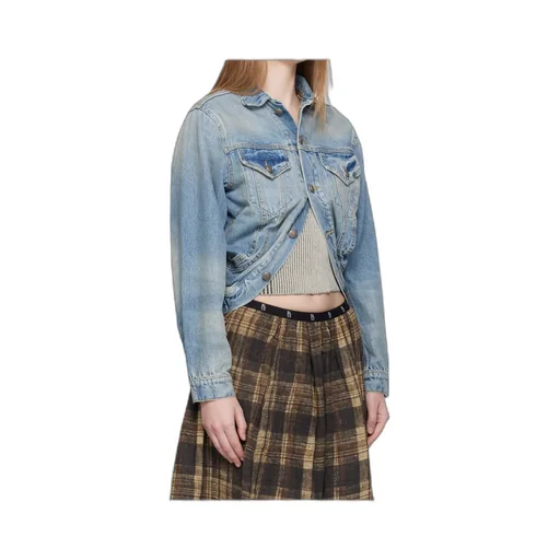 Wrap Denim Trucker Jacket