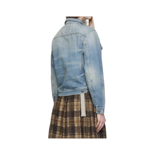 Wrap Denim Trucker Jacket