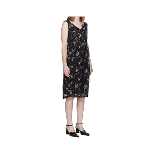 Sleeveless V-Neck Midi Dress