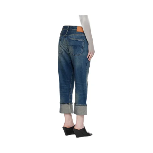 Cuffed Slim-Fit Jeans
